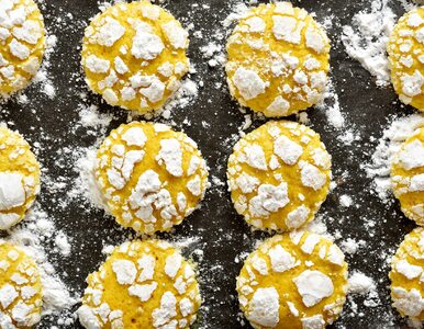 Miniatura: Lemon crinkle cookies. Sprawdzony przepis...