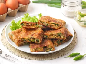 Miniatura: Zrób placki i usmaż z mięsnym farszem!...